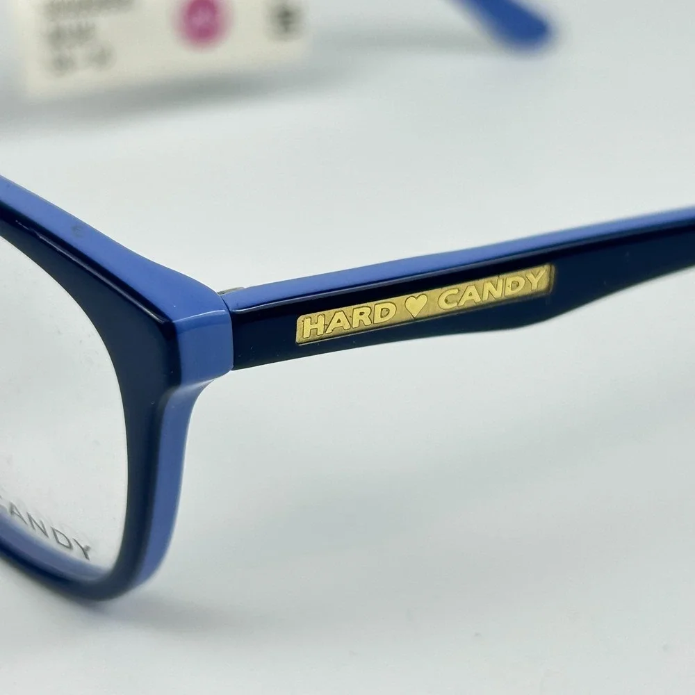 Hard Candy HC40 Women's Eyeglasses Frame Blue Plastic Full Rim 53-16-135 mm